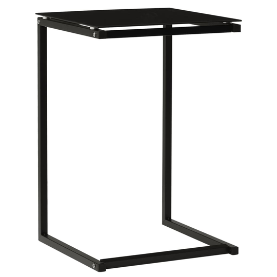 vidaXL Sivupöytä musta 40x40x60 cm karkaistu lasi