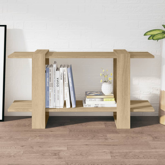 vidaXL Kirjahylly Sonoma-tammi 100x30x51 cm tekninen puu