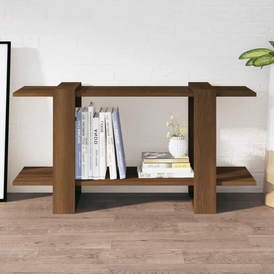 vidaXL Kirjahylly ruskea tammi 100x30x51 cm tekninen puu