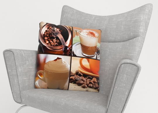 Koristetyynyliina Coffee 4 40x40 cm
