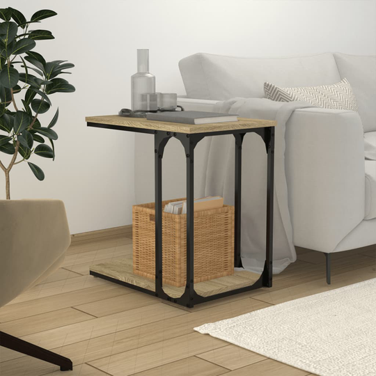 vidaXL Sivupöytä Sonoma-tammi 50x35x52 cm tekninen puu
