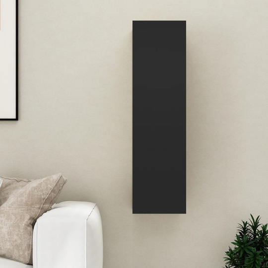 vidaXL TV-taso musta 30,5x30x110 cm lastulevy