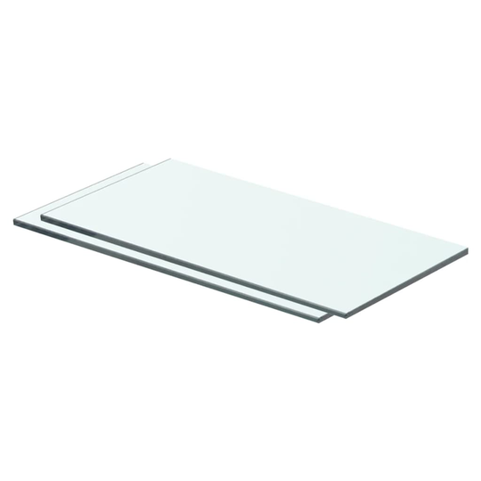 vidaXL Hyllyt 2 kpl kirkas lasi 40x15 cm
