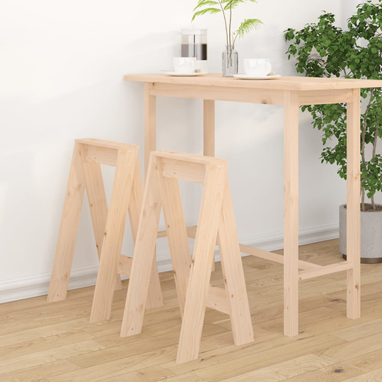 vidaXL Jakkarat 2 kpl 40x40x75 cm täysi mänty