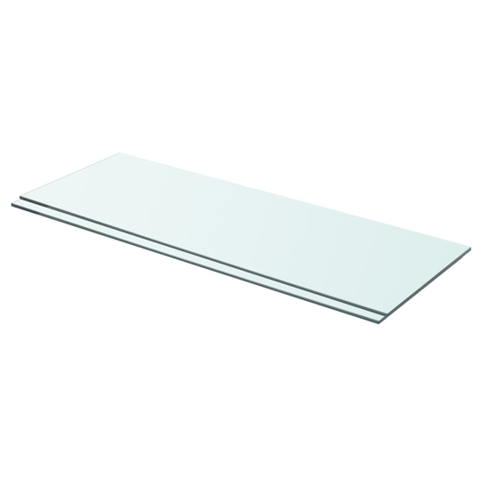 vidaXL Hyllyt 2 kpl kirkas lasi 70x25 cm