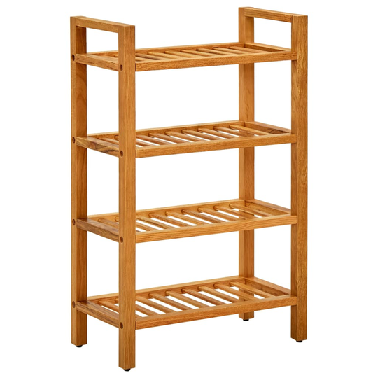 vidaXL Kenkäteline 4 hyllyä 50x27x80 cm täystammi