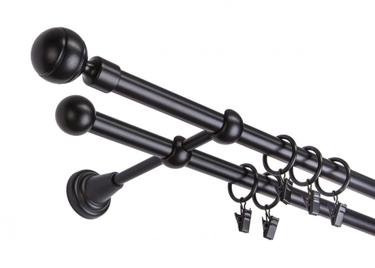 Verhotanko Paola 160 cm 2-rivinen,Ø16 mm, musta