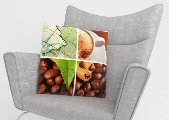 Koristetyynyliina Coffee 2 40x40 cm