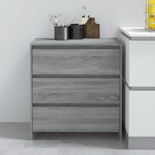vidaXL Senkki harmaa Sonoma-tammi 70x41x75 cm lastulevy