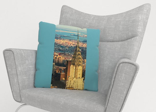Koristetyynyliina CHRYSLER BUILDING 50x50 cm