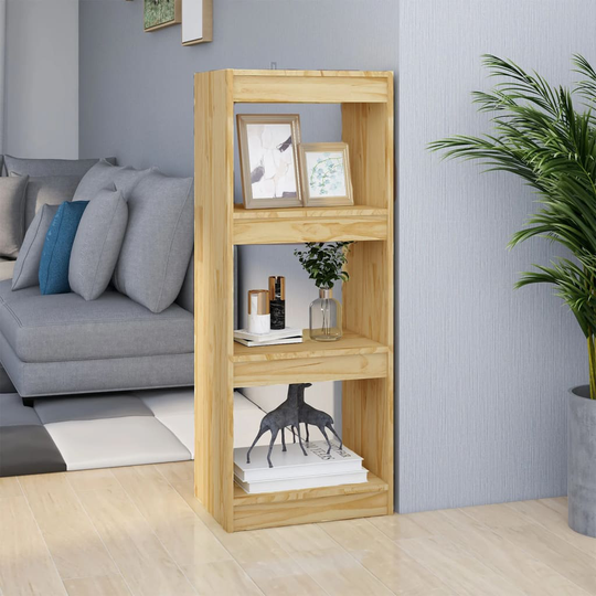 vidaXL Kirjahylly/tilanjakaja 40x30x103,5 cm täysi mänty