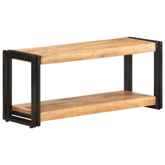vidaXL TV-taso 90x30x40 cm täysi akaasiapuu
