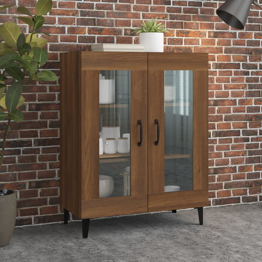 vidaXL Senkki ruskea tammi 69,5x34x90 cm tekninen puu