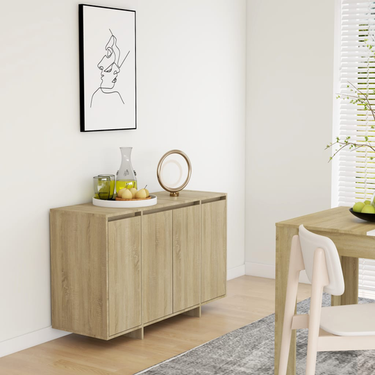 vidaXL Senkki Sonoma-tammi 120x41x75 cm lastulevy