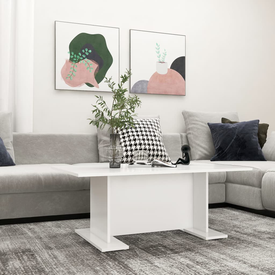 vidaXL Sohvapöytä valkoinen 103,5x60x40 cm lastulevy