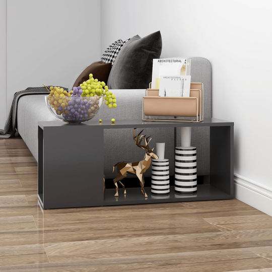 vidaXL TV-taso harmaa 80x24x32 cm lastulevy