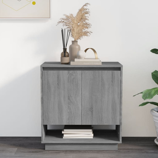 vidaXL Senkki harmaa Sonoma 70x41x75 cm lastulevy