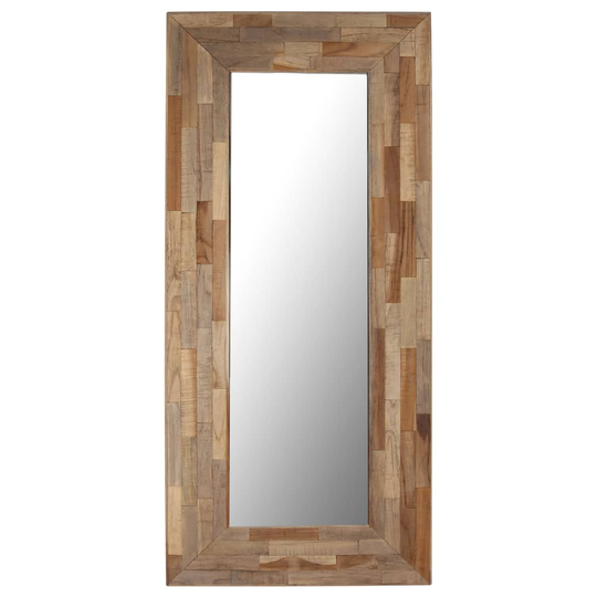 vidaXL Peili kierrätetty tiikki 50x110 cm