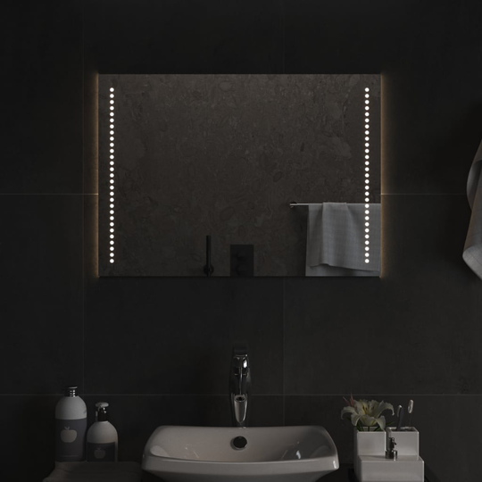vidaXL Kylpyhuoneen LED-peili 70x50 cm