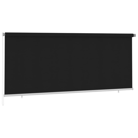 vidaXL Rullaverho ulkotiloihin 350x140 cm musta