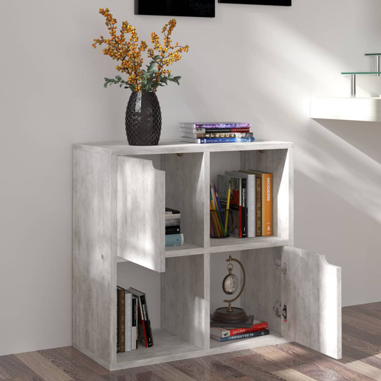 vidaXL Kirjahylly betoni 60x27,5x59,5 cm lastulevy