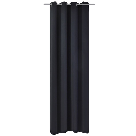 vidaXL Pimennysverho purjerenkailla 270x245 cm Musta