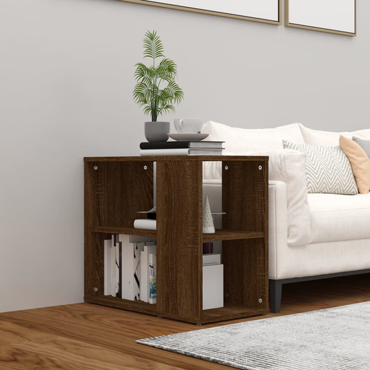 vidaXL Sivukaappi ruskea tammi 60x30x50 cm tekninen puu