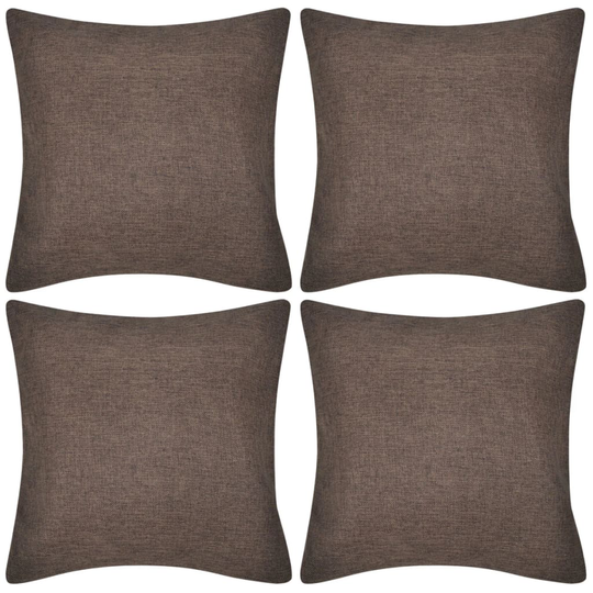 Antrasiitti Tyynynpäällinen Pellavatyylinen 4kpl 50 x 50 cm