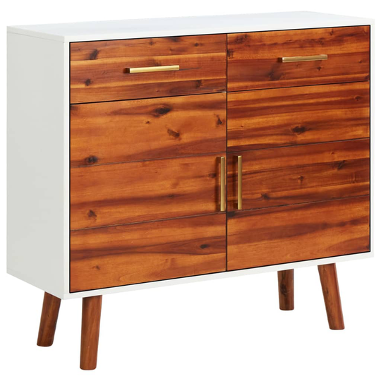 vidaXL Senkki 90x33,5x83 cm täysi akaasiapuu ja MDF