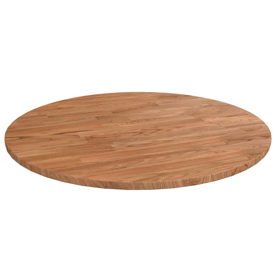 vidaXL Pyöreä pöytälevy vaaleanruskea Ø 50x1,5 cm käsitelty tammi