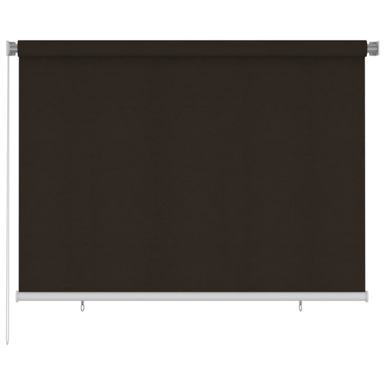 vidaXL Rullaverho ulkotiloihin 200x140 cm ruskea HDPE