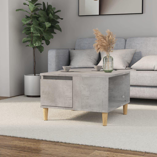 vidaXL Sohvapöytä betoninharmaa 55x55x36,5 cm tekninen puu