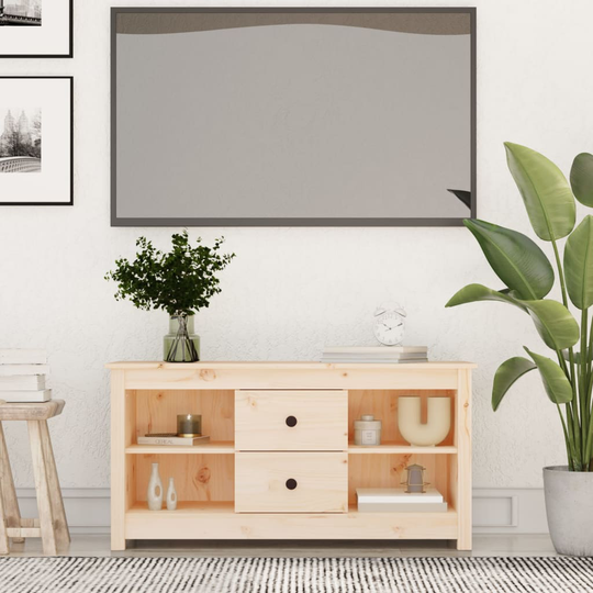 vidaXL TV-taso 103x36,5x52 cm täysi mänty