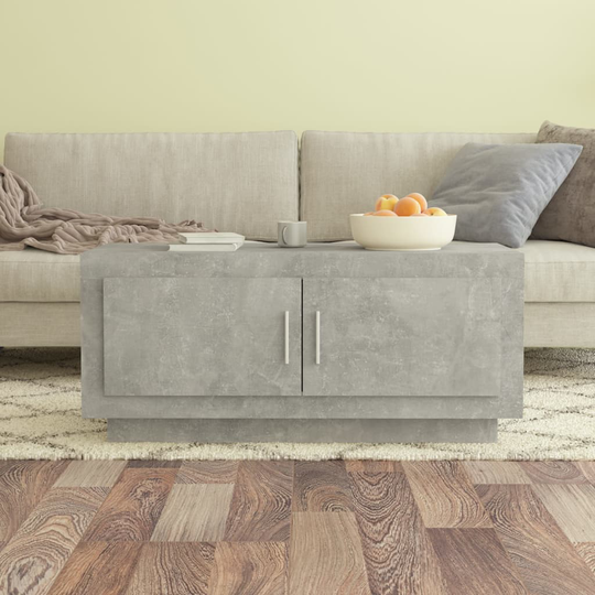 vidaXL Sohvapöytä betoninharmaa 102x50x45 cm tekninen puu