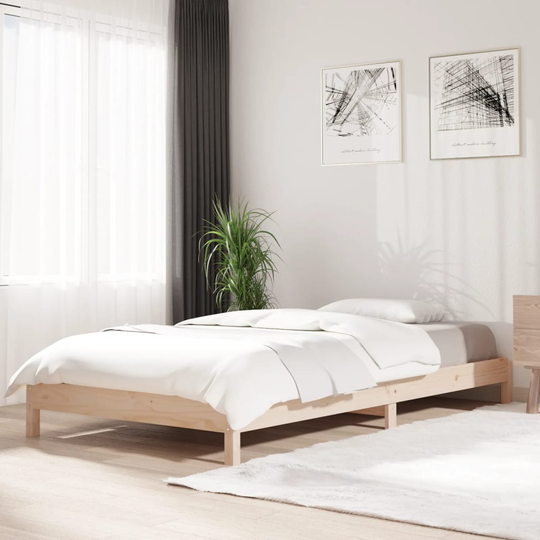 vidaXL Pinottava sänky 80x200 cm täysi mänty
