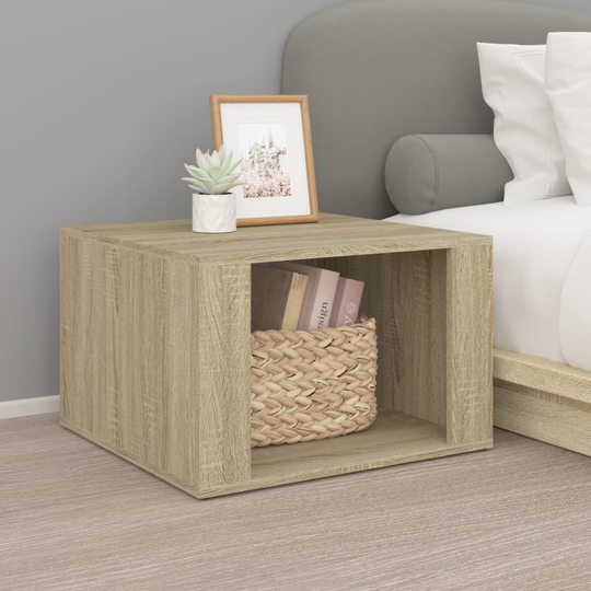 vidaXL Yöpöytä Sonoma-tammi 57x55x36 cm tekninen puu