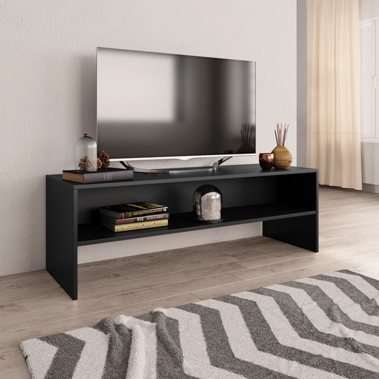 vidaXL TV-taso musta 120x40x40 cm lastulevy