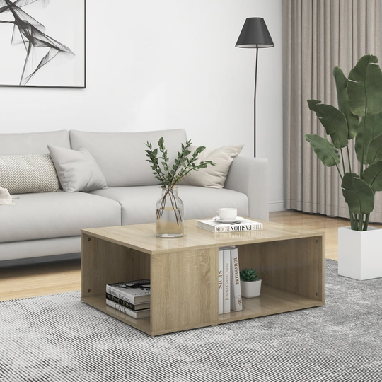 vidaXL Sohvapöytä Sonoma-tammi 90x67x33 cm lastulevy