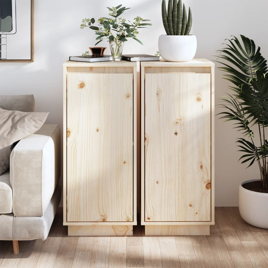 vidaXL Senkit 2 kpl 31,5x34x75 cm täysi mänty