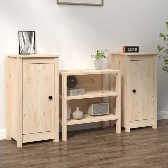 vidaXL Senkit 2 kpl 40x35x80 cm täysi mänty