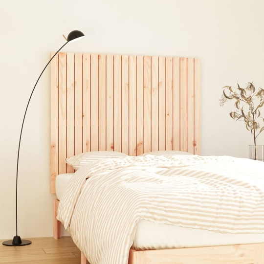 vidaXL Sängynpääty seinälle 127,5x3x110 cm täysi mänty