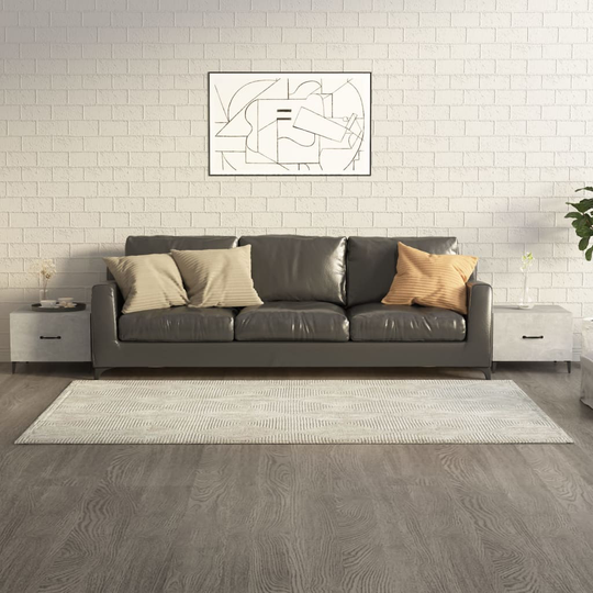 vidaXL Sohvapöytä metallijaloilla 2 kpl betoninharmaa 50x50x40 cm