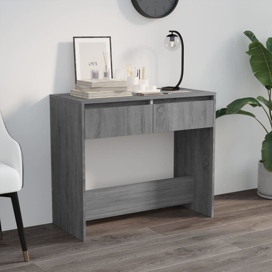 vidaXL Konsolipöytä harmaa Sonoma 89x41x76,5 cm lastulevy