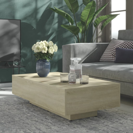 vidaXL Sohvapöytä Sonoma-tammi 115x60x31 cm lastulevy