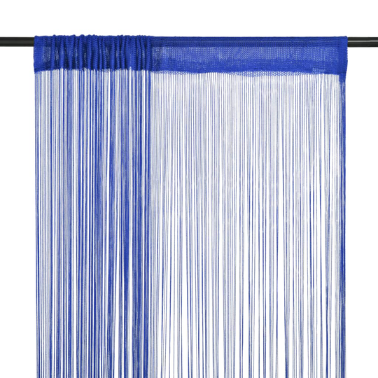 vidaXL String-verhot 2 kpl 100x250 cm Sininen