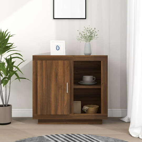 vidaXL Senkki ruskea tammi 80x40x75 cm