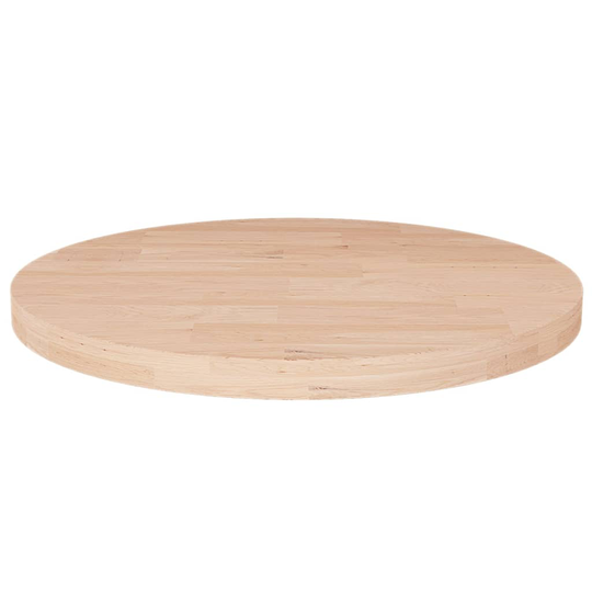 vidaXL Pyöreä pöytälevy Ø40x2,5 cm käsittelemätön täysi tammi