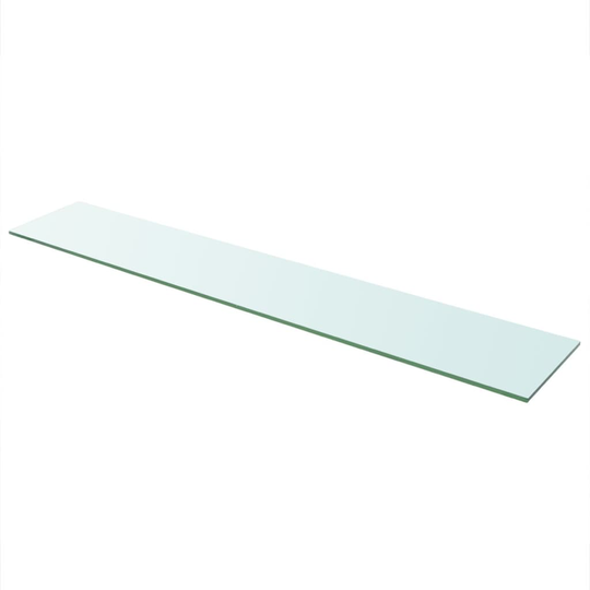 vidaXL Hyllypaneeli Kirkas lasi 110x20 cm