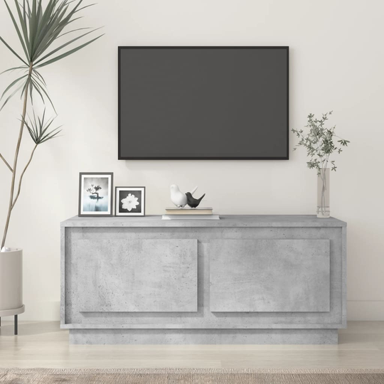 vidaXL Sohvapöytä betoninharmaa 102x50x44 cm tekninen puu