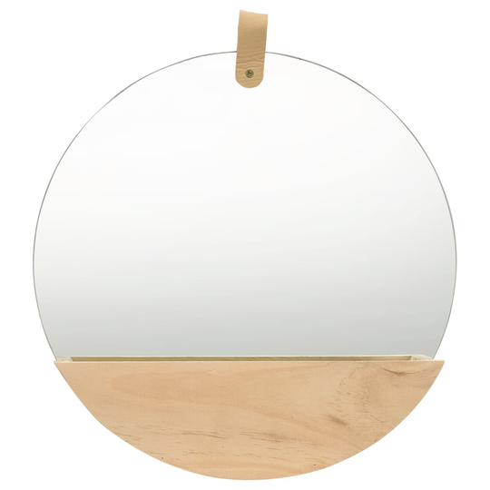 vidaXL Seinäpeili täysi mänty 35 cm